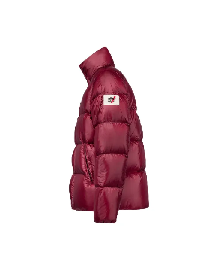 AFTER LABEL Piumino uomo CHAMONIXN051 AI 25/26 a collo alto in nylon lucido 490 BORDEAUX