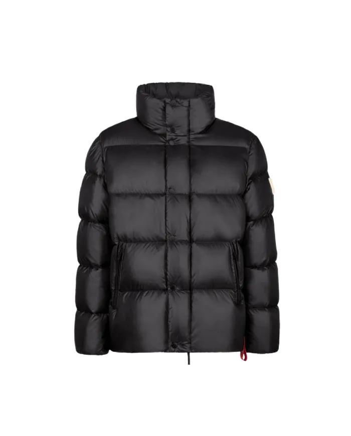 AFTER LABEL Piumino uomo CHAMONIXN051 AI 25/26 a collo alto in nylon lucido 999 NERO AFTER LABEL Piumino uomo CHAMONIXN051 AI 25/26 a collo alto in nylon lucido 999 NERO