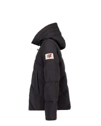 AFTER LABEL Piumino Donna HELSINKIN78641 AI 25/26 con cappuccio in piuma e nylon opaco stretch 999 NERO AFTER LABEL Piumino Donna HELSINKIN78641 AI 25/26 con cappuccio in piuma e nylon opaco stretch 999 NERO