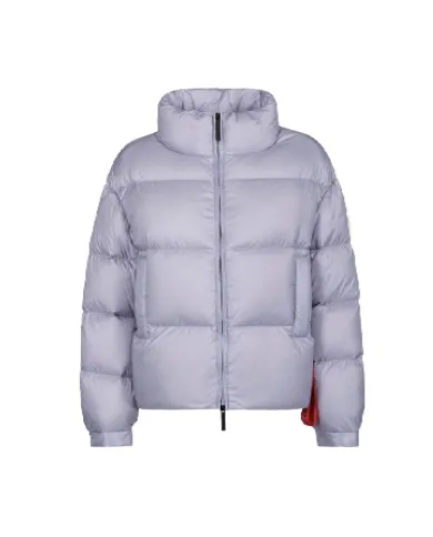 AFTER LABEL Piumino Donna TURKUN051 AI 25/26 a collo alto in piuma d'oca e nylon lucido 710 CELESTE AFTER LABEL Piumino Donna TURKUN051 AI 25/26 a collo alto in piuma d'oca e nylon lucido 710 CELESTE