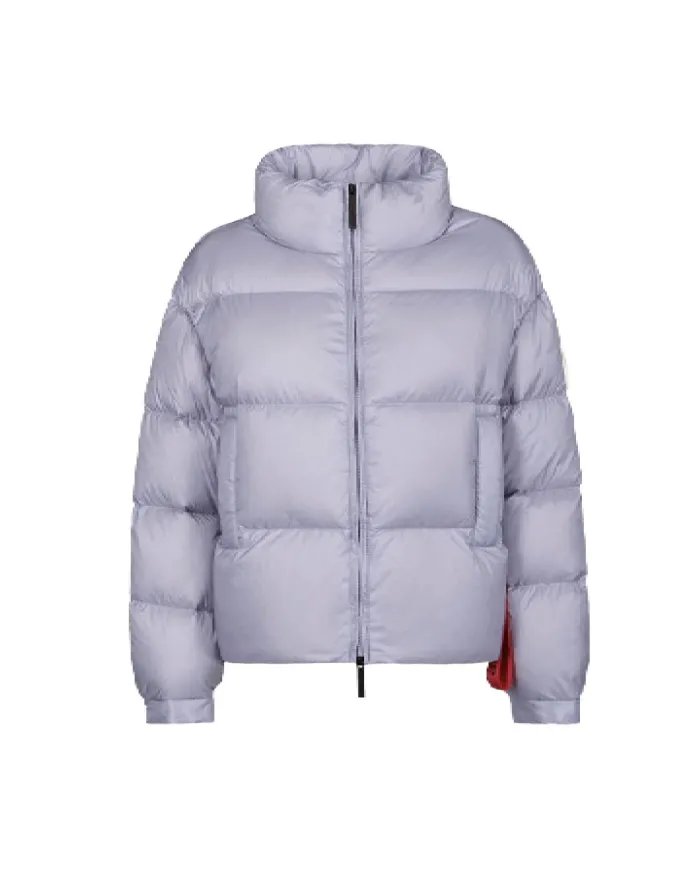 AFTER LABEL Piumino Donna TURKUN051 AI 25/26 a collo alto in piuma d'oca e nylon lucido 710 CELESTE AFTER LABEL Piumino Donna TURKUN051 AI 25/26 a collo alto in piuma d'oca e nylon lucido 710 CELESTE