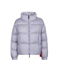 AFTER LABEL Piumino Donna TURKUN051 AI 25/26 a collo alto in piuma d'oca e nylon lucido 710 CELESTE