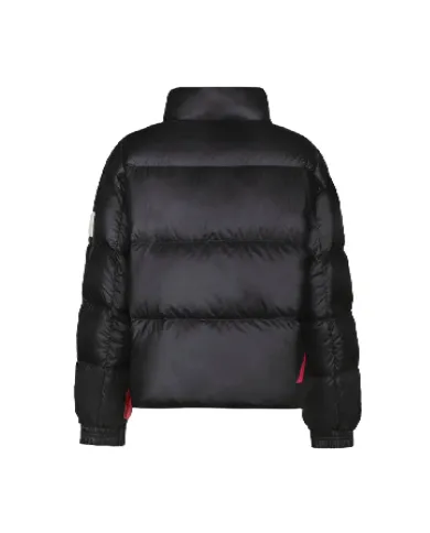 AFTER LABEL Piumino Donna TURKUN051 AI 25/26 a collo alto in piuma d'oca e nylon lucido 999 NERO AFTER LABEL Piumino Donna TURKUN051 AI 25/26 a collo alto in piuma d'oca e nylon lucido 999 NERO