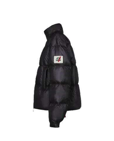 AFTER LABEL Piumino Donna TURKUN051 AI 25/26 a collo alto in piuma d'oca e nylon lucido 999 NERO AFTER LABEL Piumino Donna TURKUN051 AI 25/26 a collo alto in piuma d'oca e nylon lucido 999 NERO