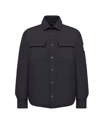 AFTER LABEL Overshirt Uomo BELLUNON7864 AI 25/26 regular con colletto 999 BLACK AFTER LABEL Overshirt Uomo BELLUNON7864 AI 25/26 regular con colletto 999 BLACK
