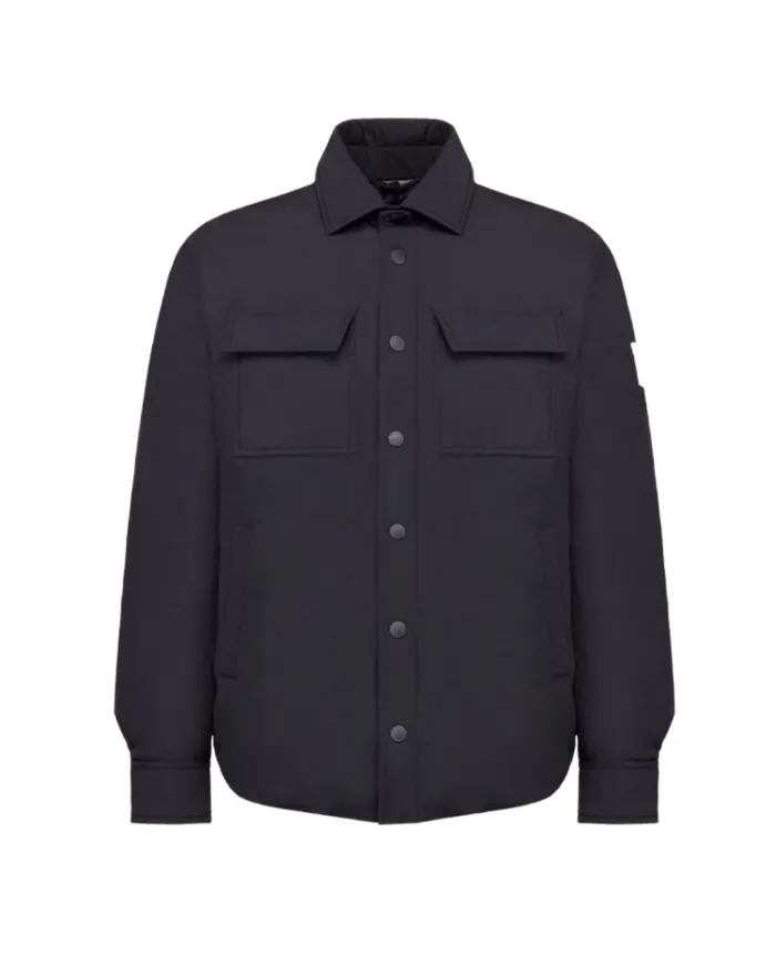 AFTER LABEL Overshirt Uomo BELLUNON7864 AI 25/26 regular con colletto 999 BLACK AFTER LABEL Overshirt Uomo BELLUNON7864 AI 25/26 regular con colletto 999 BLACK