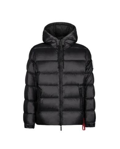 AFTER LABEL Piumino Uomo VERBIERN051 AI 25/26 regular trapuntato con cappuccio regolabile 999 BLACK AFTER LABEL Piumino Uomo VERBIERN051 AI 25/26 regular trapuntato con cappuccio regolabile 999 BLACK