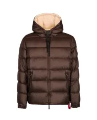 AFTER LABEL Piumino Uomo VERBIERN051 AI 25/26 regular trapuntato con cappuccio regolabile 290 CACAO