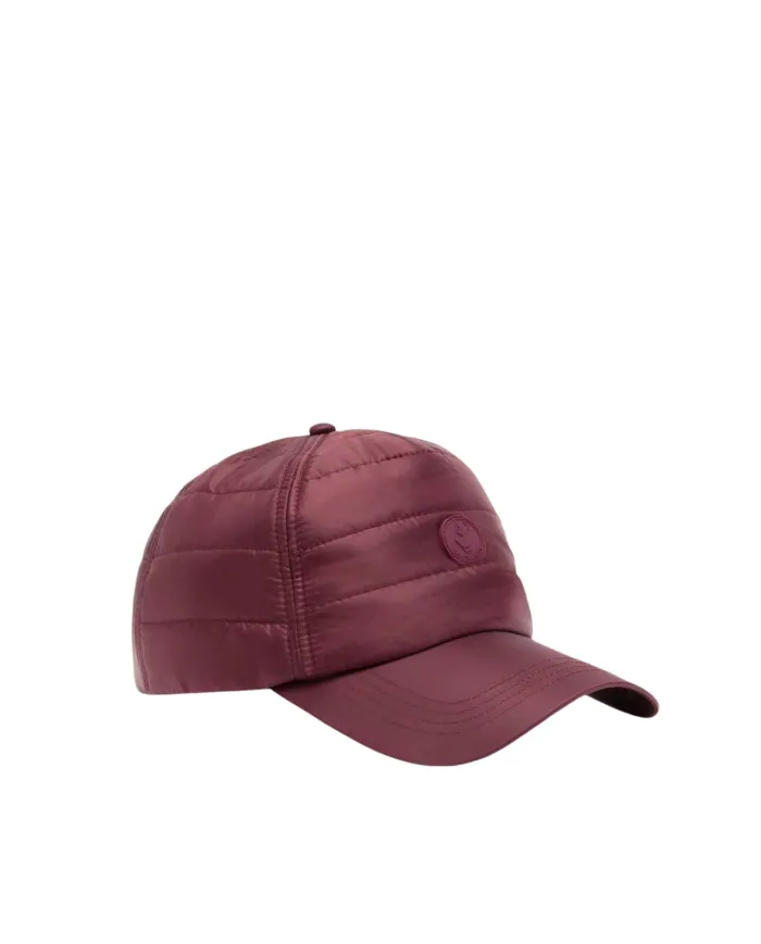 SAVE THE DUCK Cappellino Uomo DY1484U IRIS21 ACHILLEA AI 25/26 con visiera in nylon lucido trapuntato 7001 WINE red SAVE THE DUCK Cappellino Uomo DY1484U IRIS21 ACHILLEA AI 25/26 con visiera in nylon lucido trapuntato 7001 WINE red