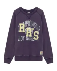 ROY ROGER'S Felpa Uomo RRU90005CP971770 CHAMPIONSHIP AI 25/26 cotone con ricamo logato 598 VIOLET