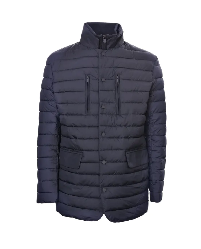 SAVE THE DUCK Piumino Uomo D32409M IRO21 ELIAS AI 25/26 stile field jacket con motivo trapuntato 90010 BLUE BLACK