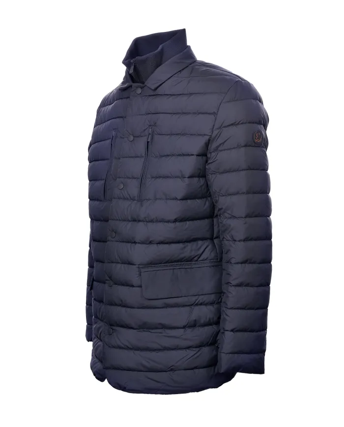 SAVE THE DUCK Piumino Uomo D32409M IRO21 ELIAS AI 25/26 stile field jacket con motivo trapuntato 90010 BLUE BLACK