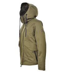 SAVE THE DUCK Piumino Donna D32428 WILL21 KARA AI 25/26 regular con fodera interna in teddy 50072 bark green SAVE THE DUCK Piumino Donna D32428 WILL21 KARA AI 25/26 regular con fodera interna in teddy 50072 bark green