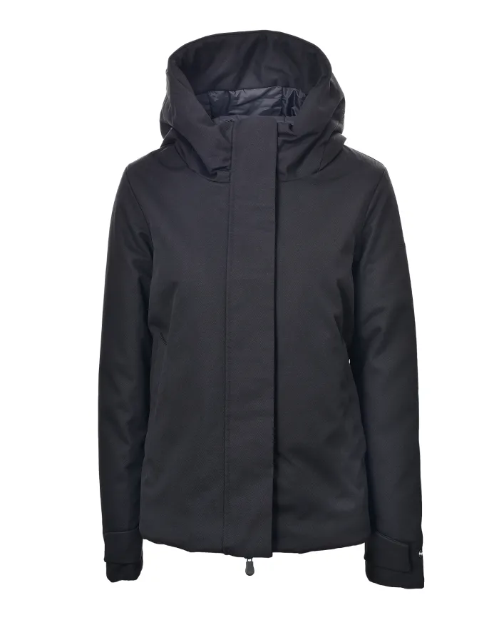 SAVE THE DUCK Piumino Donna D32432W WULY21 LUA AI 25/26 regular con cappuccio 10000 BLACK
