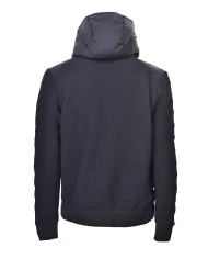 SAVE THE DUCK Piumino Uomo D32488 ROMI21 FEN AI 25/26 con cappuccio e inserti in maglina 90010 BLUE BLACK SAVE THE DUCK Piumino Uomo D32488 ROMI21 FEN AI 25/26 con cappuccio e inserti in maglina 90010 BLUE BLACK