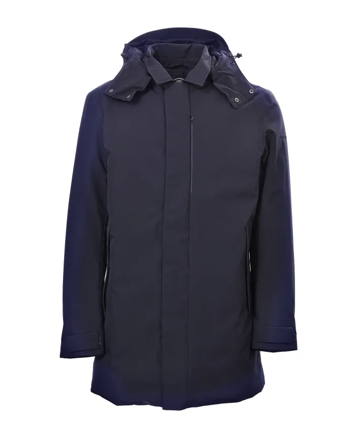 SAVE THE DUCK Cappotto Uomo D41584M GRIN21 NESTOR AI 25/26 tecnico con cappuccio 90010 BLUE BLACK