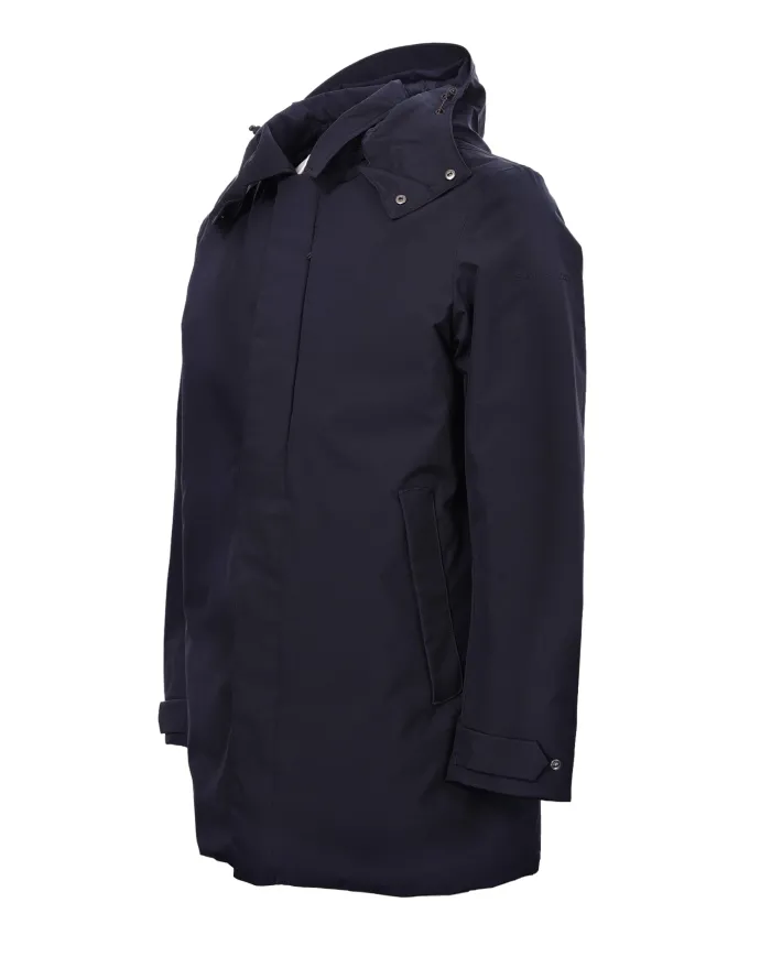 SAVE THE DUCK Cappotto Uomo D41584M GRIN21 NESTOR AI 25/26 tecnico con cappuccio 90010 BLUE BLACK