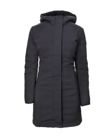 SAVE THE DUCK Cappotto Donna D45430W MATT21 LEYLA AI 25/26 lungo con tessuto effetto liscio 10000 BLACK SAVE THE DUCK Cappotto Donna D45430W MATT21 LEYLA AI 25/26 lungo con tessuto effetto liscio 10000 BLACK