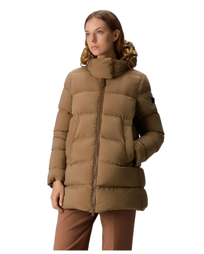 PEUTEREY Piumino Donna PED483801190986 UNIX ML BMAT AI 25/26 regular con cappuccio 894ID Gianduia/Gianduia PEUTEREY Piumino Donna PED483801190986 UNIX ML BMAT AI 25/26 regular con cappuccio 894ID Gianduia/Gianduia