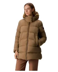 PEUTEREY Piumino Donna PED483801190986 UNIX ML BMAT AI 25/26 regular con cappuccio 894ID Gianduia/Gianduia PEUTEREY Piumino Donna PED483801190986 UNIX ML BMAT AI 25/26 regular con cappuccio 894ID Gianduia/Gianduia
