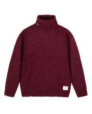 BOB Dolcevita Uomo EDDIE AI 25/26 lana slim lavorato a maglia 05 BORDEAUX
