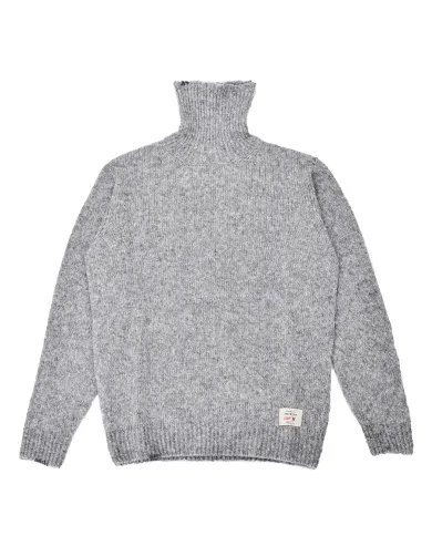 BOB Dolcevita Uomo EDDIE AI 25/26 lana slim lavorato a maglia 03 GRIGIO