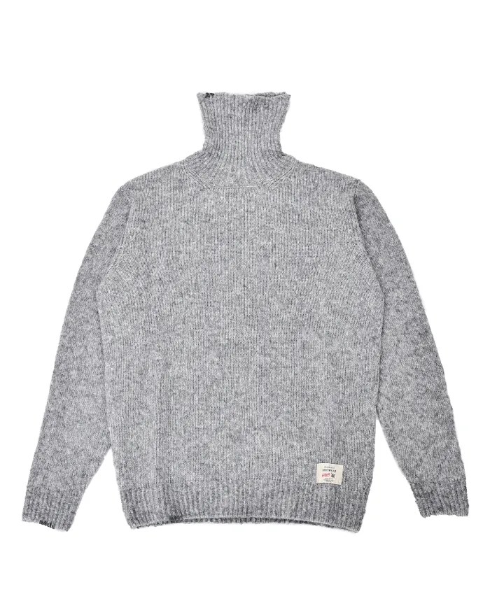 BOB Dolcevita Uomo EDDIE AI 25/26 lana slim lavorato a maglia 03 GRIGIO