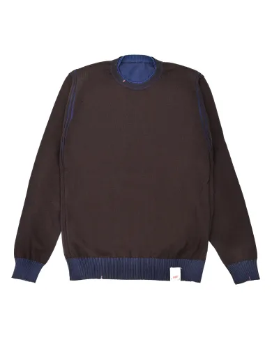 BOB Maglia Uomo HARD AI 25/26 lana slim stile basic reversibile 02 MARR/CINA