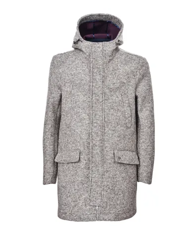 BOB Giubbotto Uomo LUIS T170 AI 25/26 cotone regular con cappuccio 02 NOCE