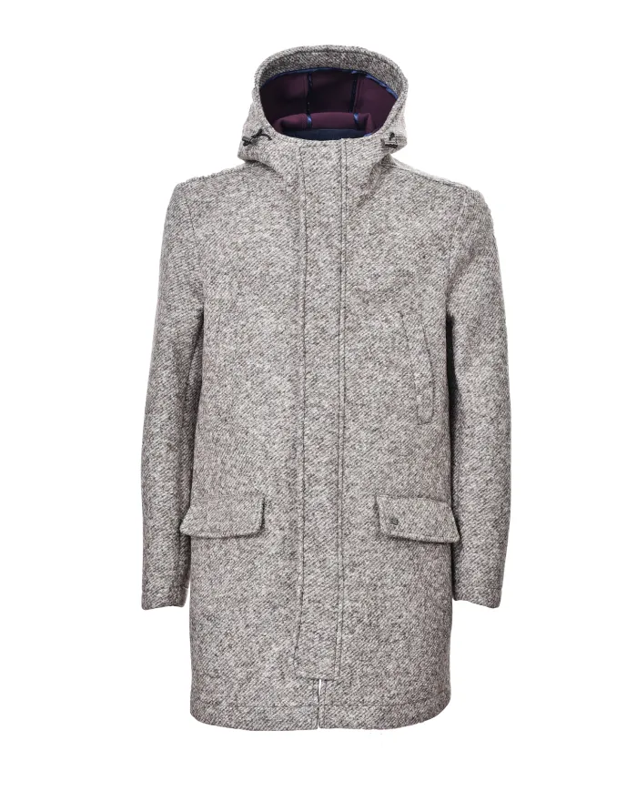 BOB Giubbotto Uomo LUIS T170 AI 25/26 cotone regular con cappuccio 02 NOCE