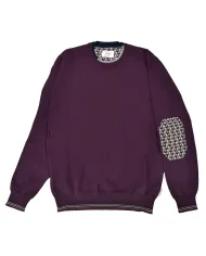 BOB Maglia Uomo SCAF AI 25/26 lana basic con dettaglio toppa 05 BORDEAUX