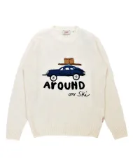 BOB Maglia Uomo SCOTT R00530 AI 25/26 lana regular con ricamo 30 LATTE