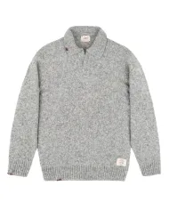 BOB Maglia Uomo VEGAS AI 25/26 lana con colletto stile polo 03 GRIGIO