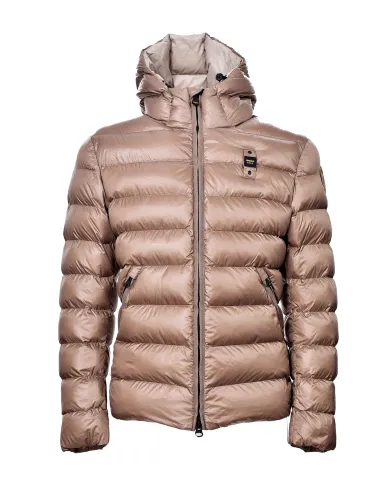 BLAUER Piumino Uomo 25WBLUC02079-A05958 ADAMS AI 25/26 con cappuccio 341EI LONTRA int BEIGE
