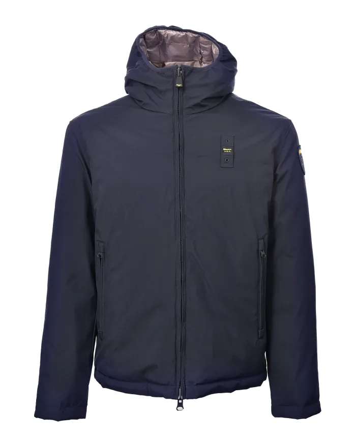 BLAUER Piumino Uomo 25WLUC06082 005480 BALLARD AI 25/26 regular reversibile con motivo trapuntato 888 BLU