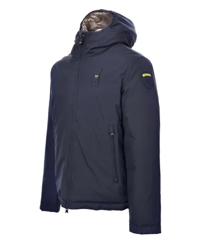 BLAUER Piumino Uomo 25WLUC06082 005480 BALLAR AI 25/26 regular reversibile con motivo trapuntato 888 BLU