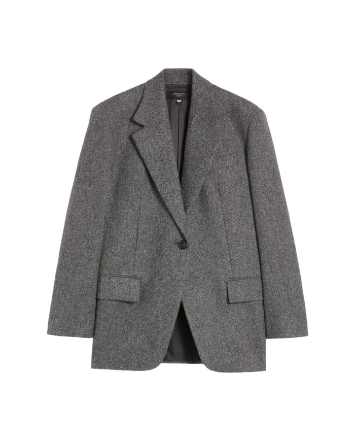 WEEKEND Giacca Donna WE5046045206001 TRONTO AI 25/26 monopetto oversize 001 GRIGIO SCURO