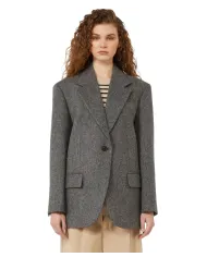 WEEKEND Giacca Donna WE5046045206001 TRONTO AI 25/26 monopetto oversize 001 GRIGIO SCURO