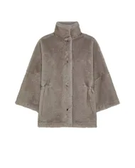 SEVENTY Cappa Donna PE0261520292 AI 25/26 in ecopelliccia con bottoni 910 GRIGIO