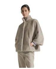 SEVENTY Cappa Donna PE0261520292 AI 25/26 in ecopelliccia con bottoni 910 GRIGIO