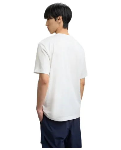 BLAUER T-shirt Uomo 25WBLUH02325-007332 DOWNEY AI 25/26 con maxi logo velluto camouflage 102 BIANCO NEVE