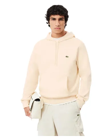 LACOSTE Felpa Uomo SH9623 AI 25/26 cotone regular con cappuccio XFJ BIANCO