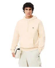 LACOSTE Felpa Uomo SH9623 AI 25/26 cotone regular con cappuccio XFJ BIANCO