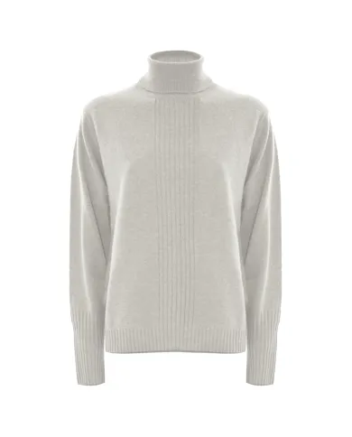 KOCCA Dolcevita Donna A25PMA7516ABUN0000 ANESIO AI 25/26 lana con motivo a costine 60725 LATTE/PANNA