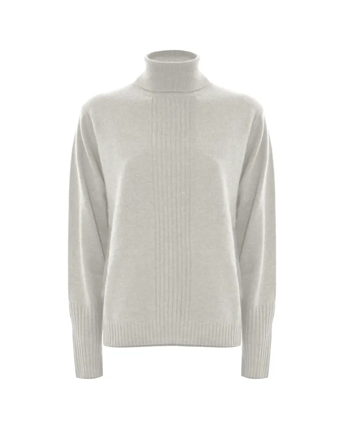 KOCCA Dolcevita Donna A25PMA7516ABUN0000 ANESIO AI 25/26 lana con motivo a costine 60725 LATTE/PANNA