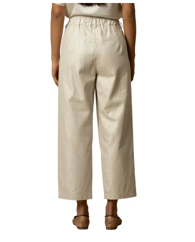 KOCCA Pantalone Donna A25PPC7553ABUN0000 ANESTIS AI 25/26 cotone ampio cropped 40613 AVORIO