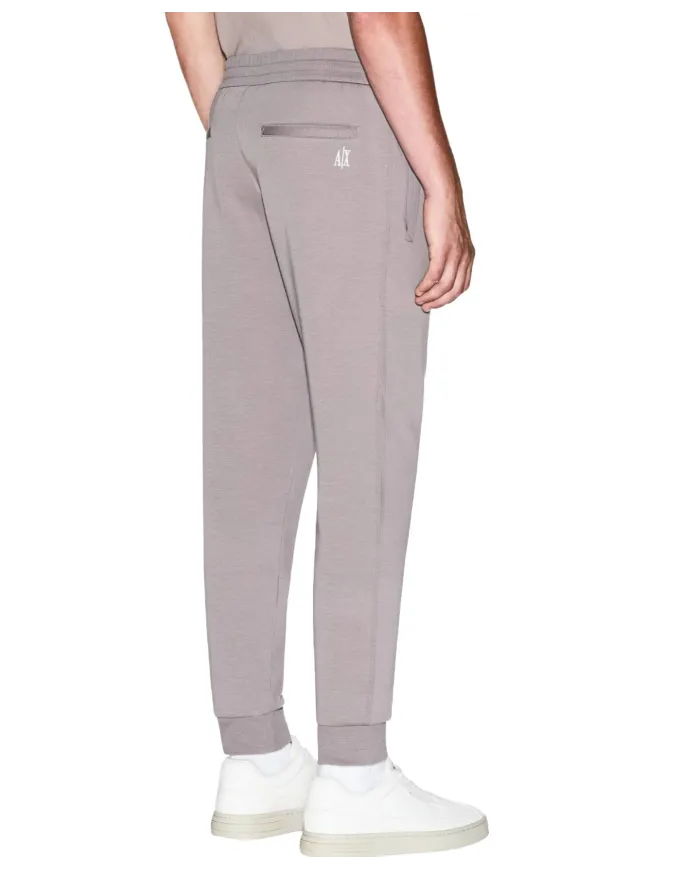 ARMANI EXCHANGE Pantalone Uomo gym XM000373AF10818 AI 25/26 con polsino sul fondo. U6107 DRIFTWOOD