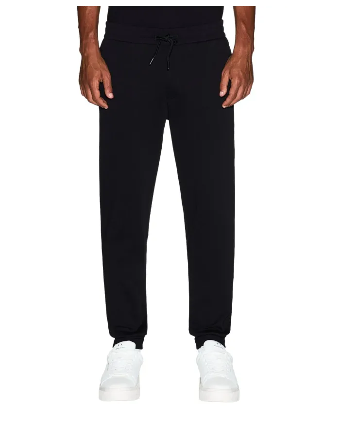 ARMANI EXCHANGE Pantalone Uomo gym XM000373AF10818 AI 25/26 con polsino sul fondo. UC001 BLACK