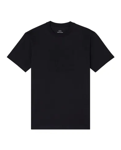 ARMANI EXCHANGE T-Shirt Uomo XM001454AF10361 AI 25/26 regular con logo a rilievo UC001 BLACK