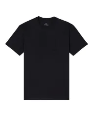 ARMANI EXCHANGE T-Shirt Uomo XM001454AF10361 AI 25/26 regular con logo a rilievo UC001 BLACK